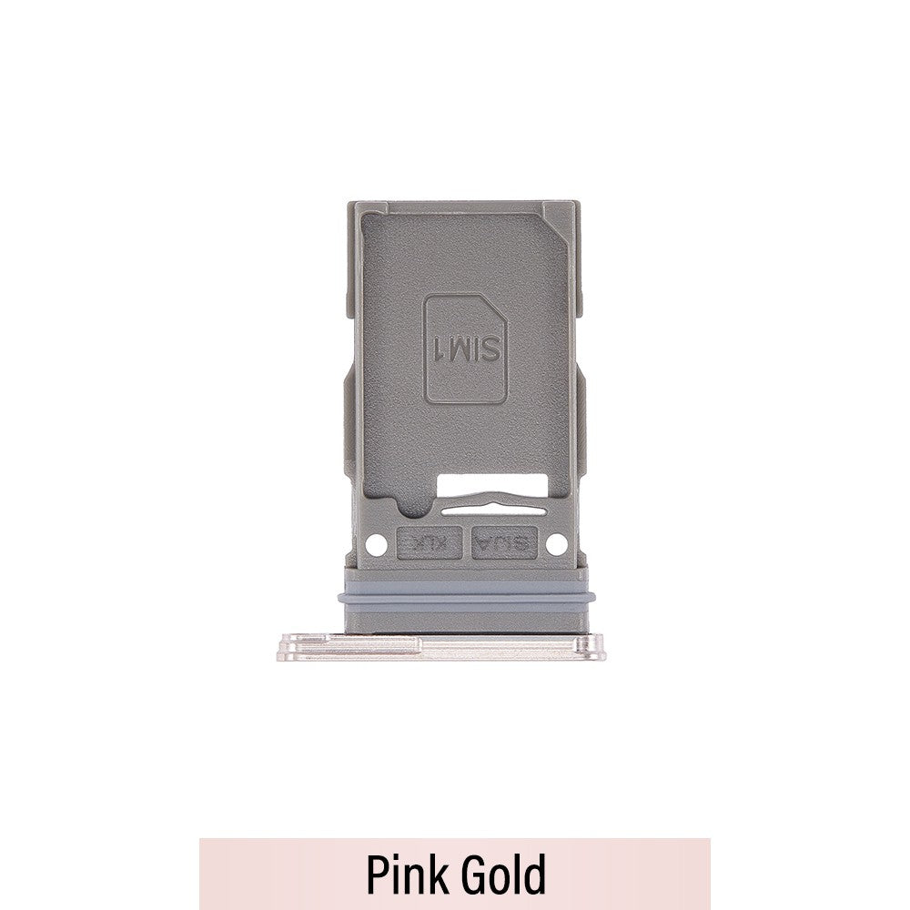 Single SIM Card Tray for Samsung Galaxy S22 S901B / S22 Plus S906B-Pink Gold Single SIM Card Tray for Samsung Galaxy S22 S901B / S22 Plus S906B-Pink Gold